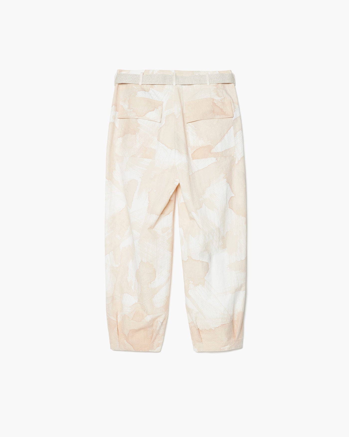 VOLUME PANTS WITH LINEN MIX BELT