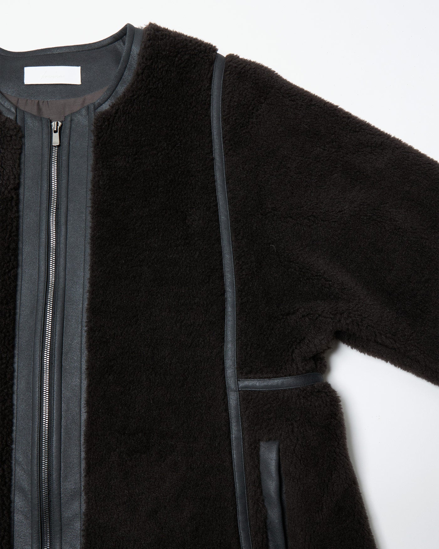MODIFIED SLEEVE HALF ZIP COAT