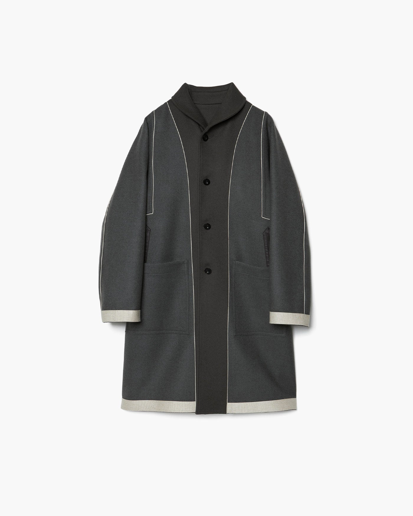 REVERSIBLE SHAWL COLLAR COAT