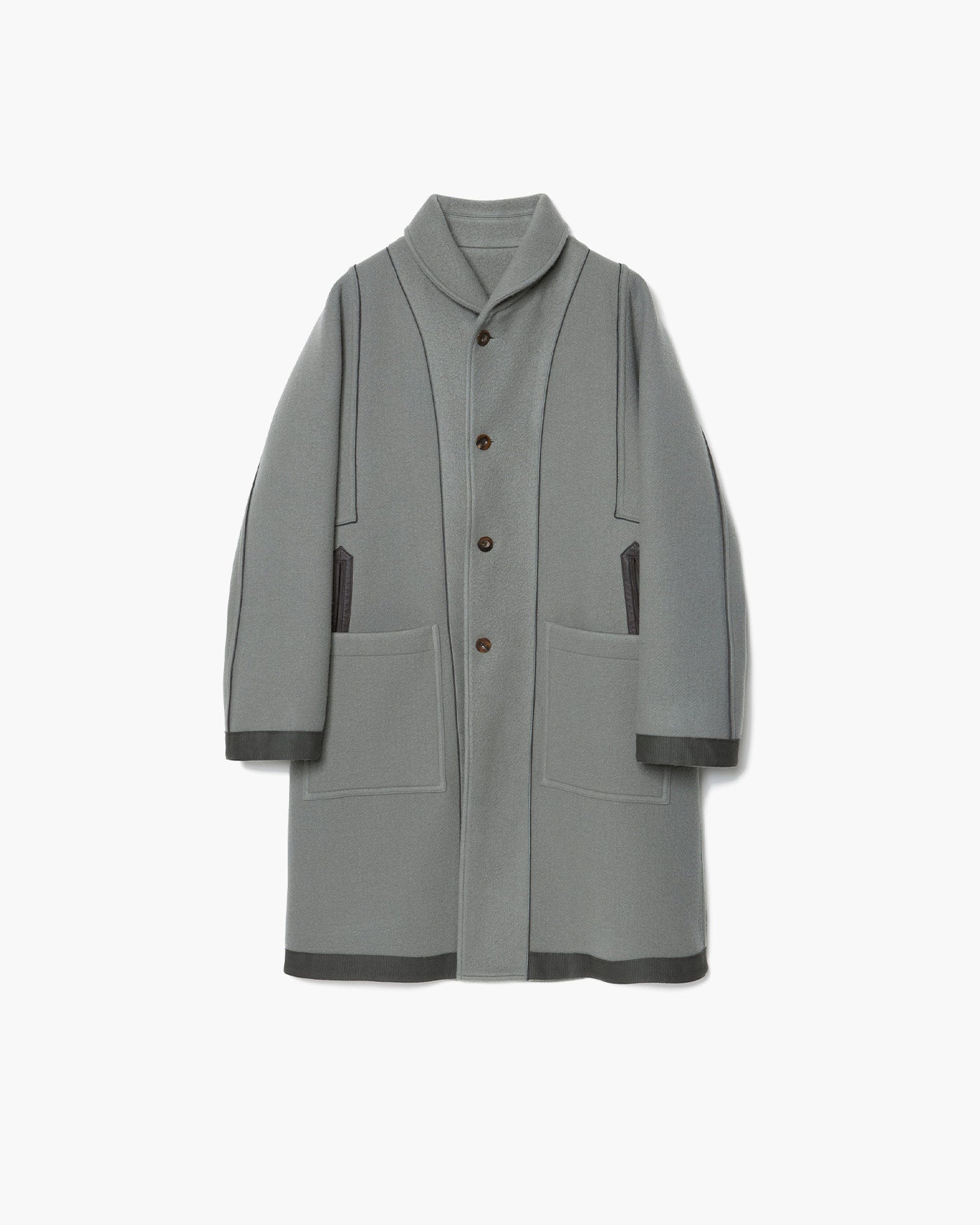 REVERSIBLE SHAWL COLLAR COAT