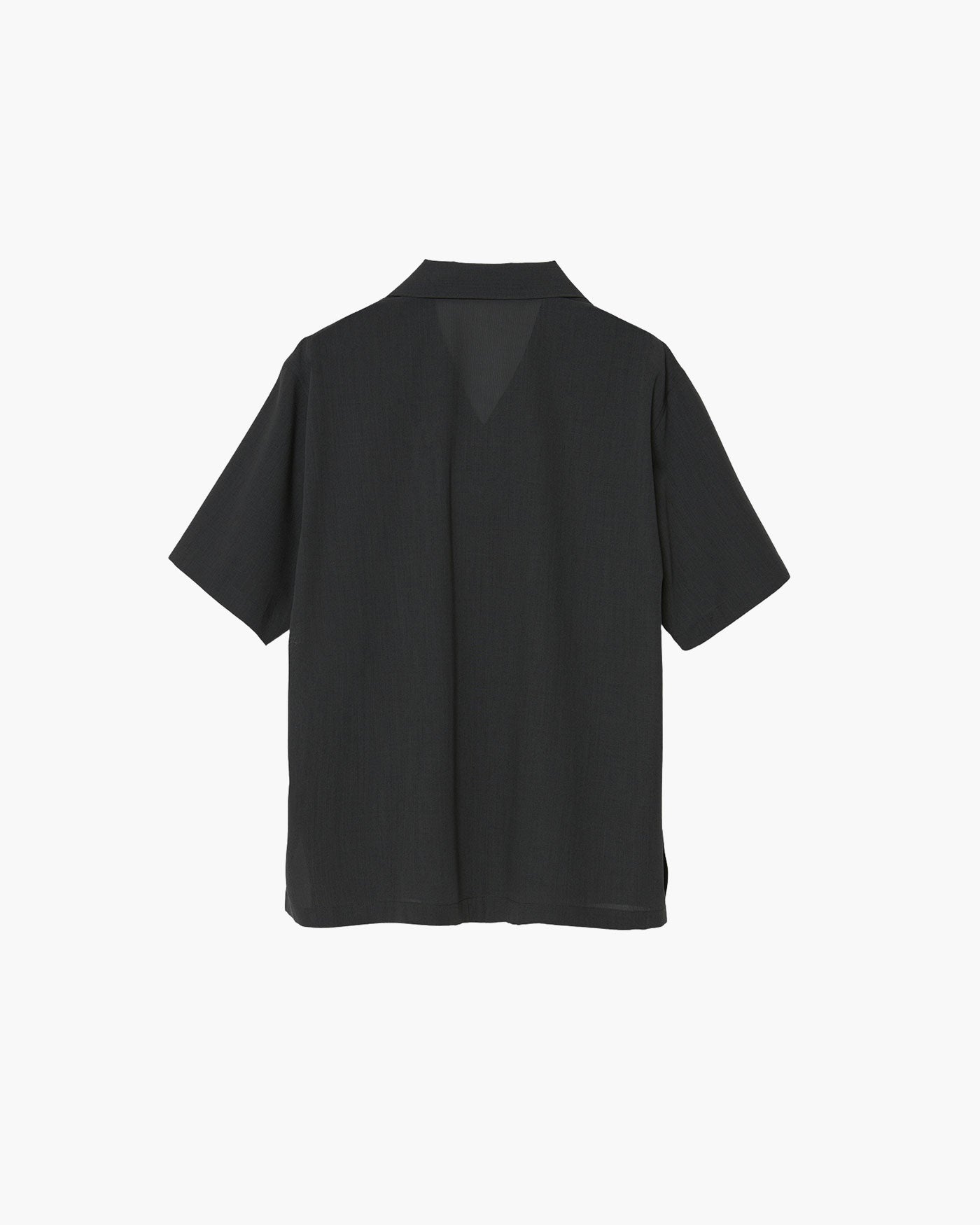 OPEN COLLAR SHORT-SLEEVED SHIRT
