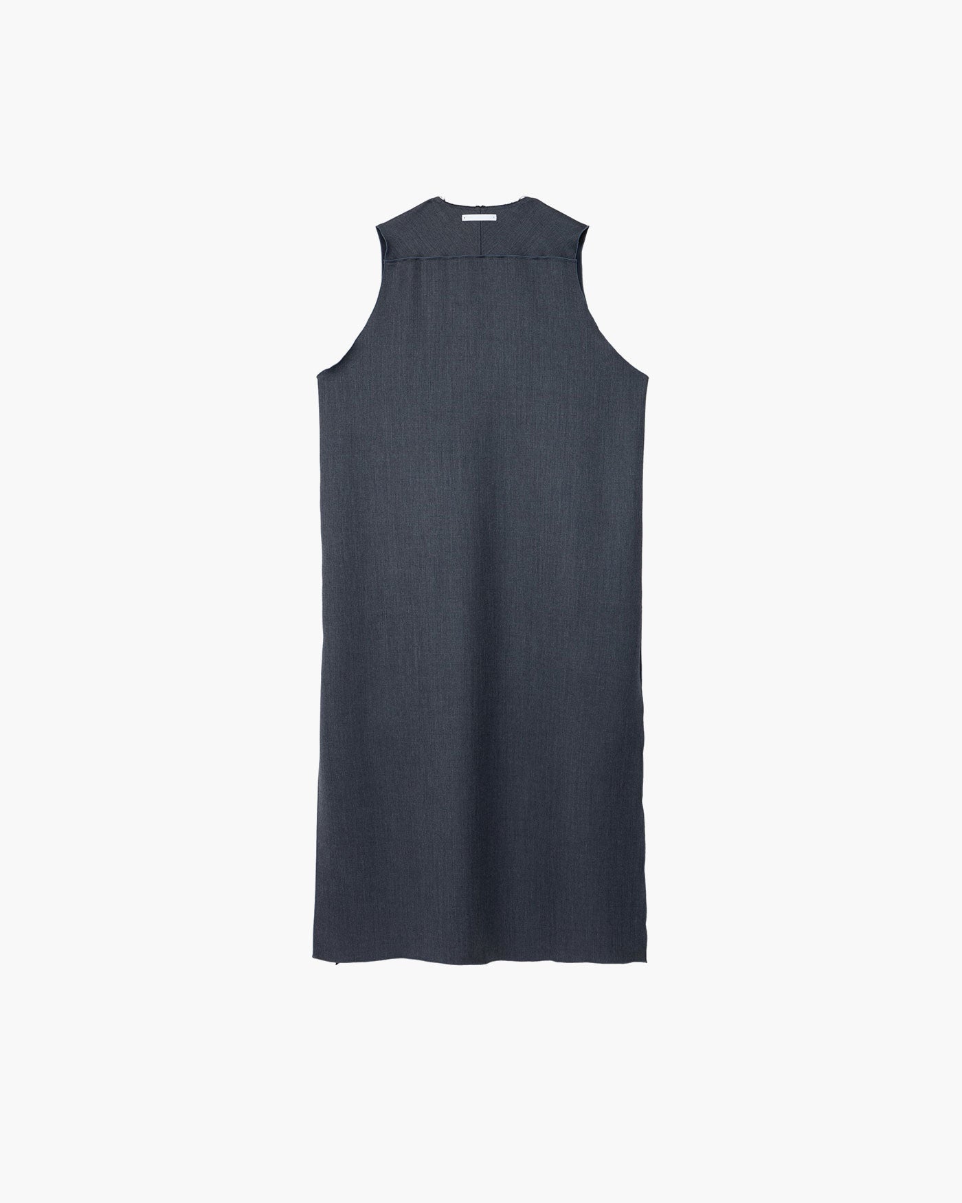 SLIT NECK SLEEVELESS DRESS