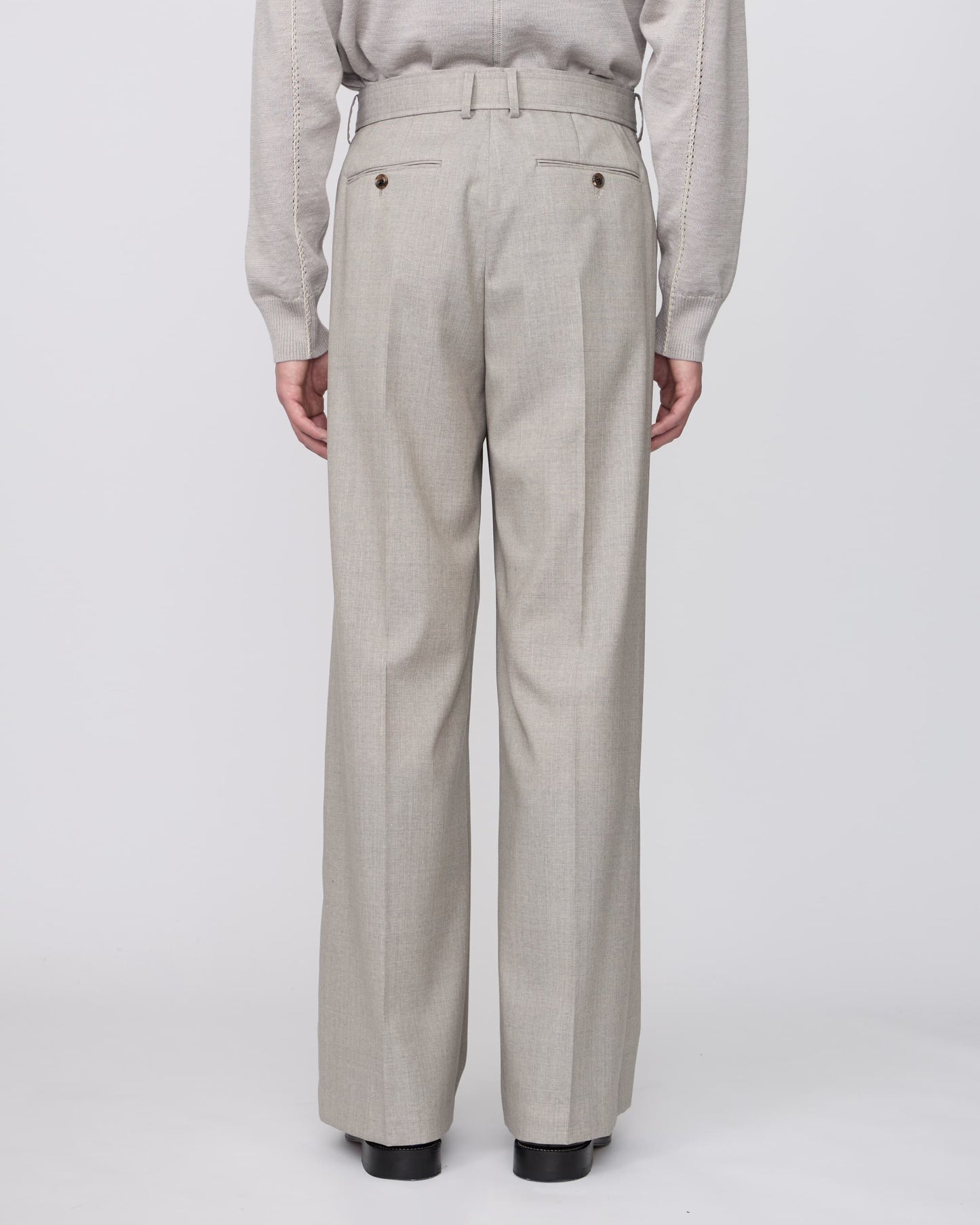 BELTED BUGGY TROUSERS