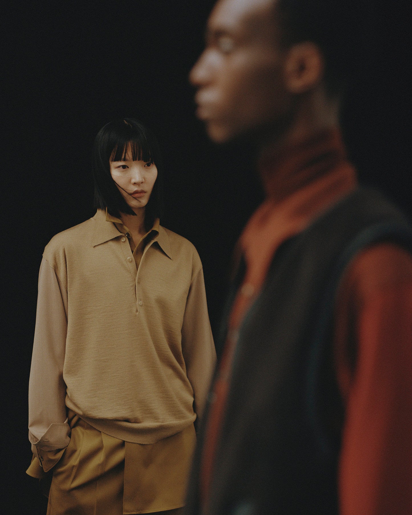 HIGH NECK PULL OVER KNIT