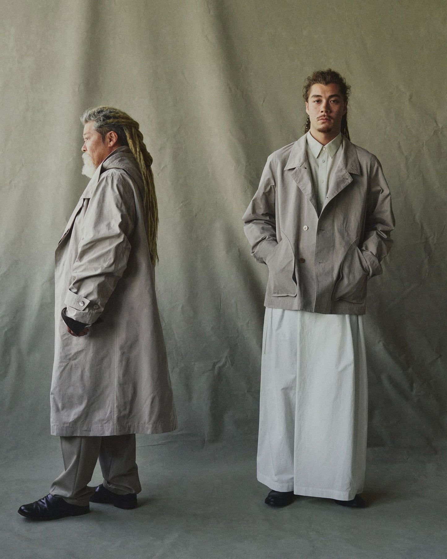 STAND COLLAR HOODED COAT