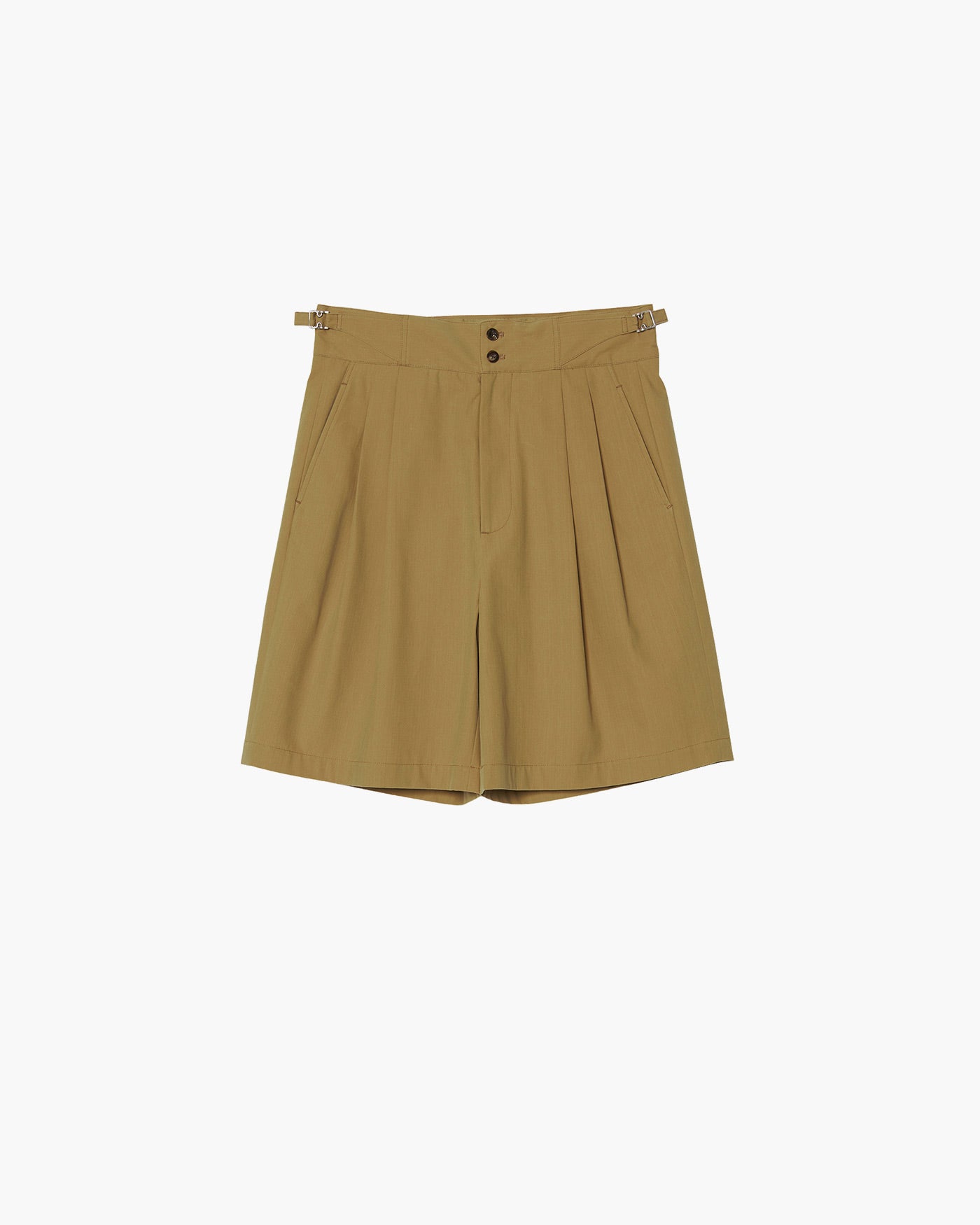 TWO TUCKS WIDE SHORTS