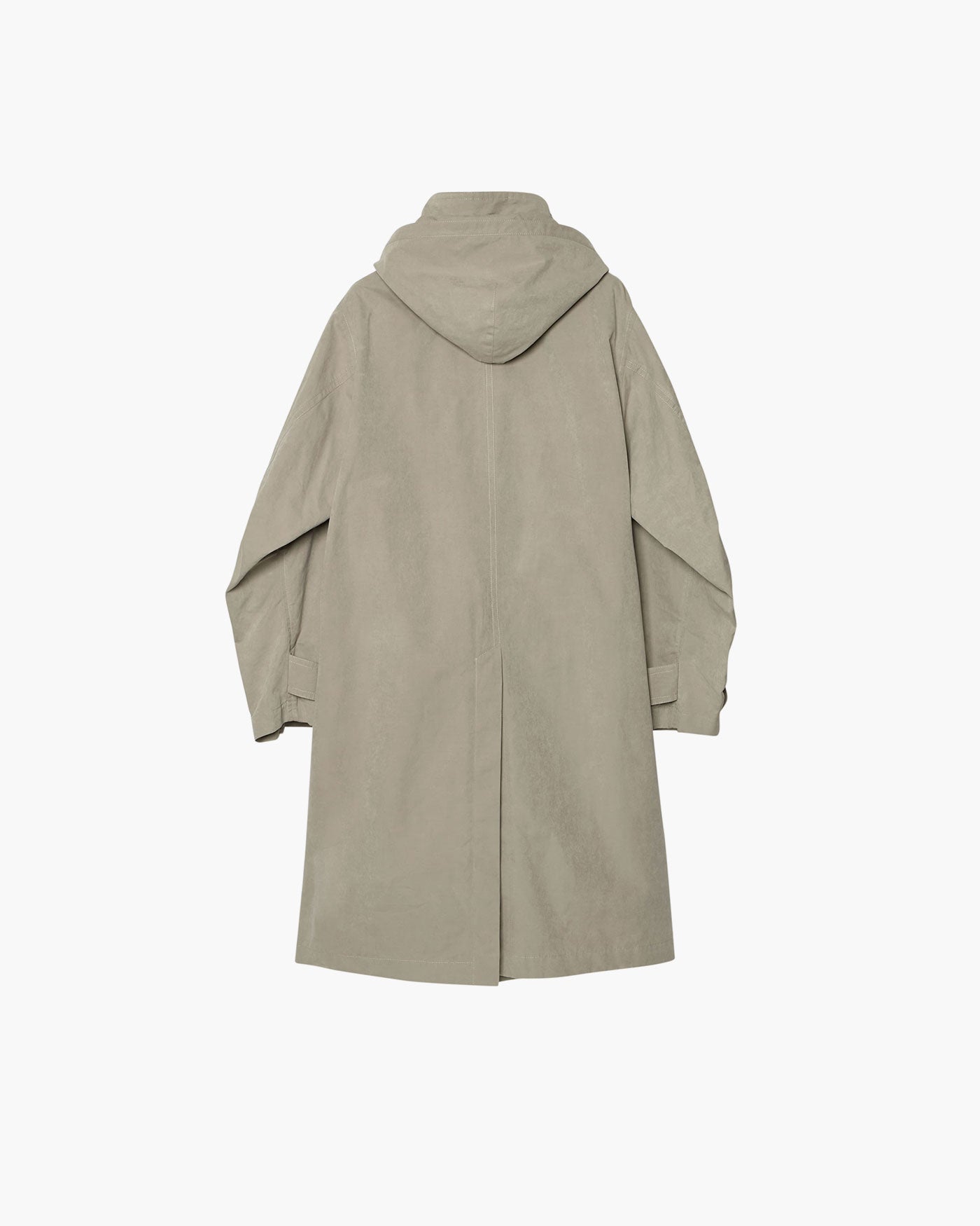 STAND COLLAR HOODED COAT