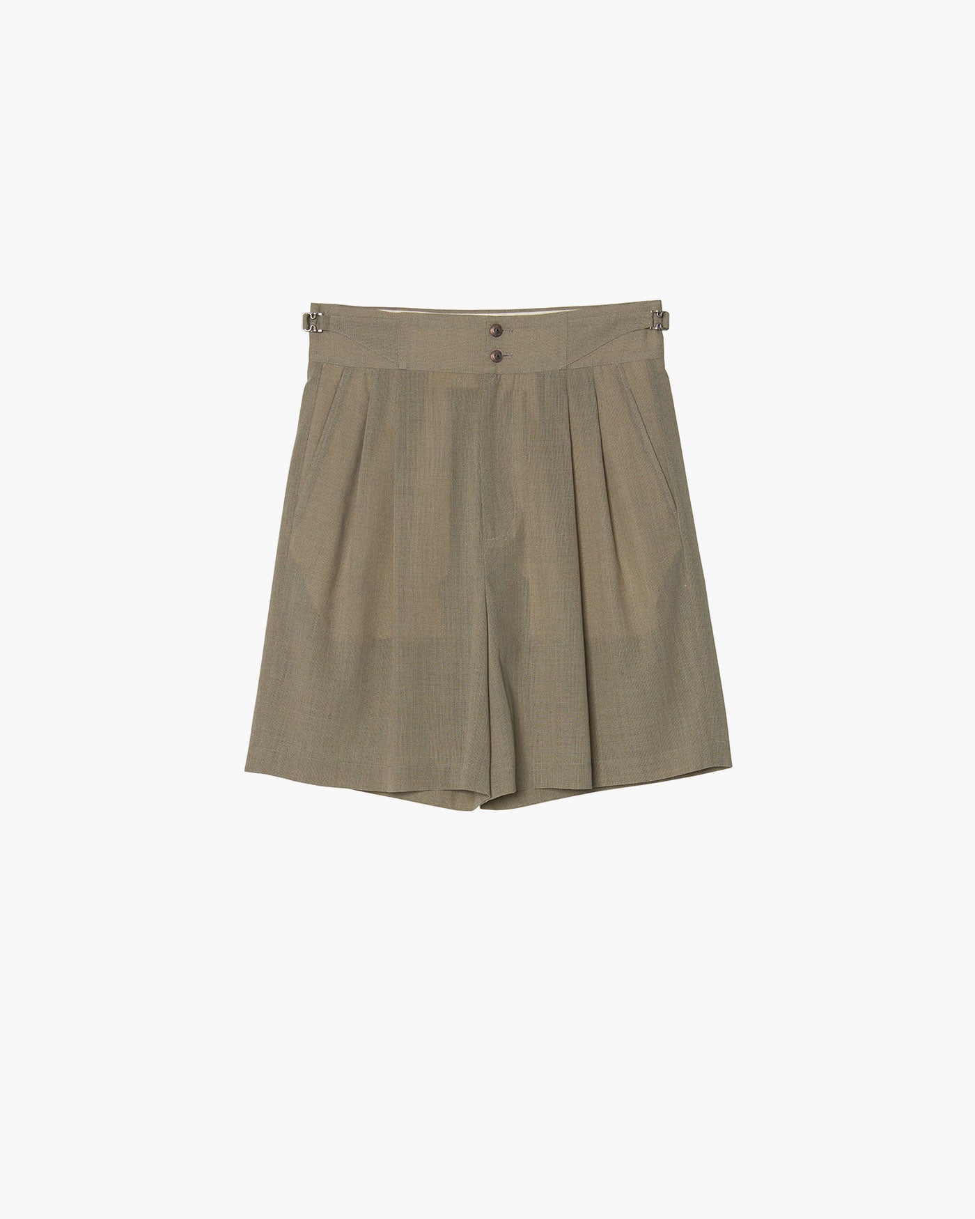 TWO TUCKS WIDE SHORTS