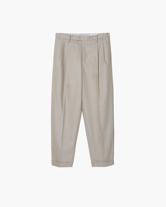 TWO TUCKS TAPERED TROUSERS