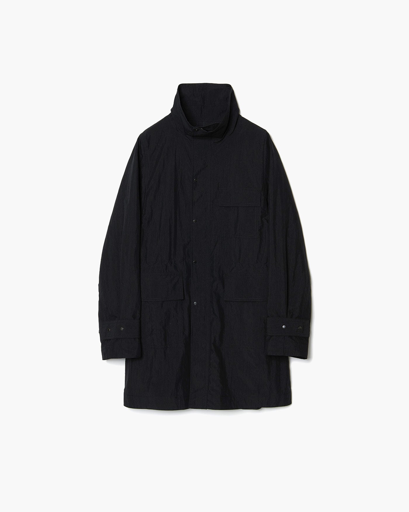 STAND COLLAR ZIP COAT