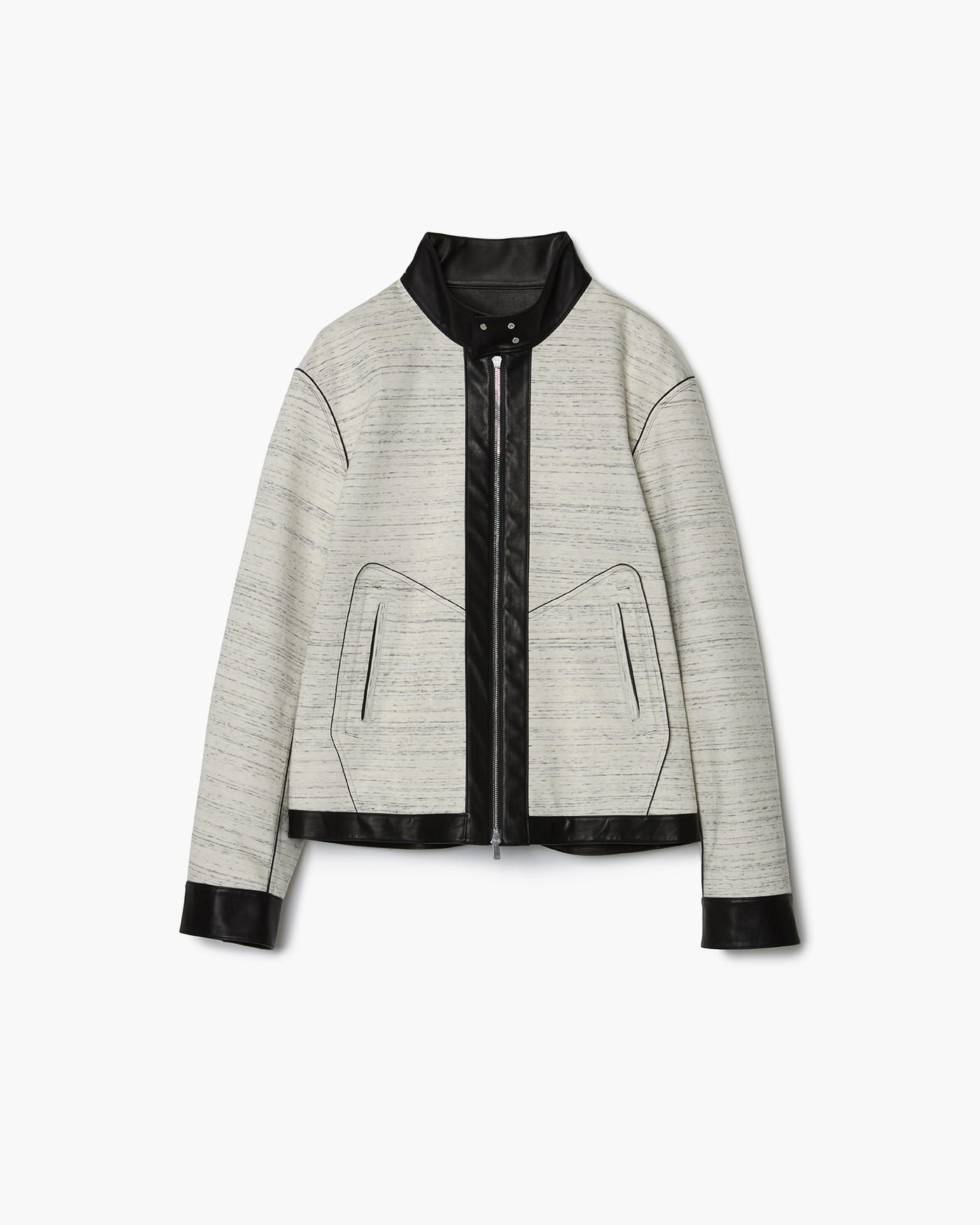 REVERSIBLE LEATHER ZIP BLOUSON