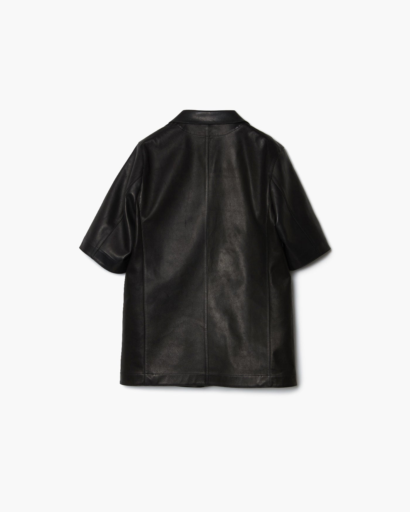 REVERSIBLE SHORT-SLEEVED LEATHER JACKET