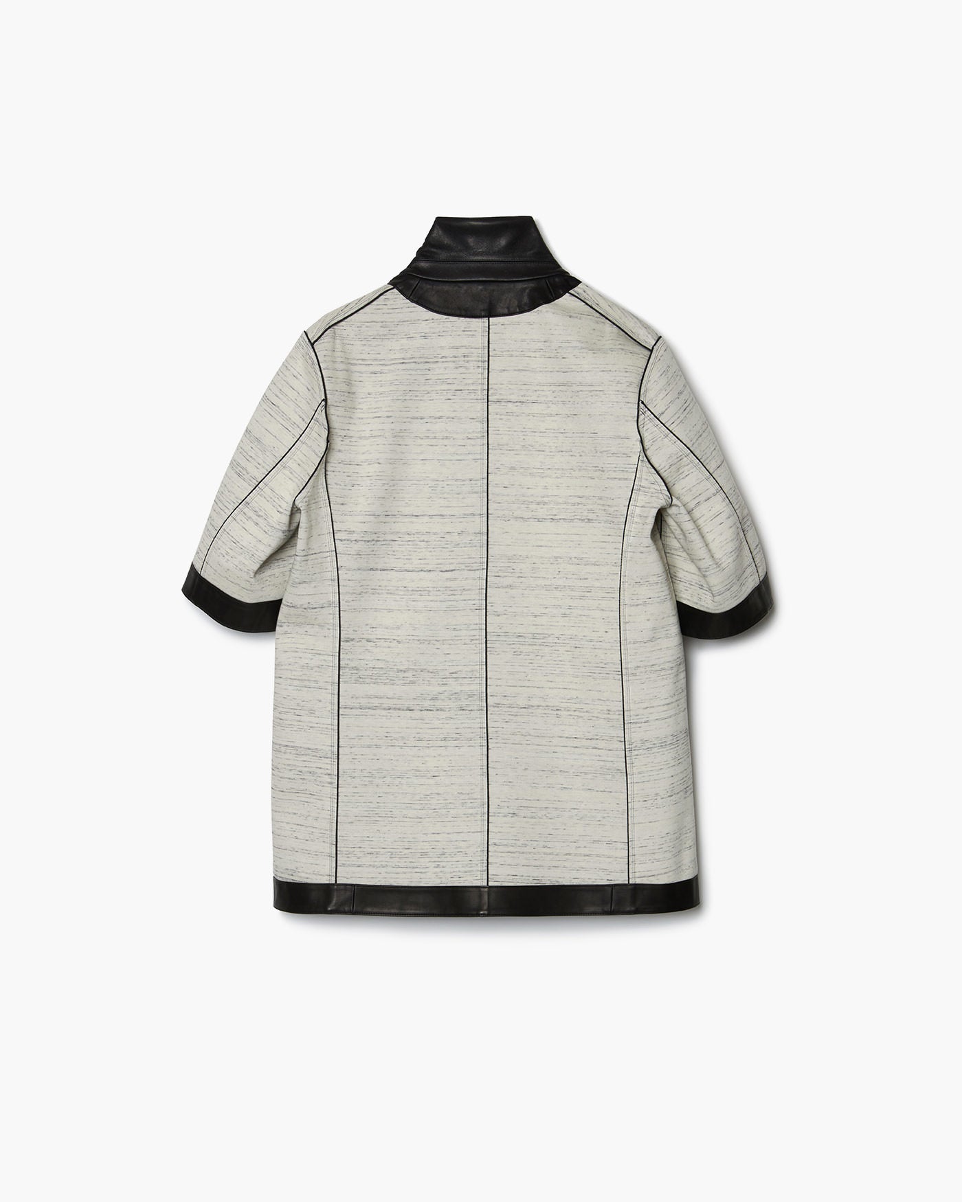 REVERSIBLE SHORT-SLEEVED LEATHER JACKET