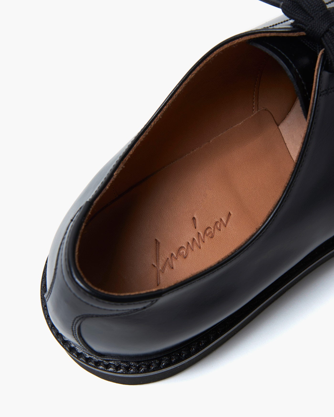 CORK SOLE PLAIN TOE SHOES