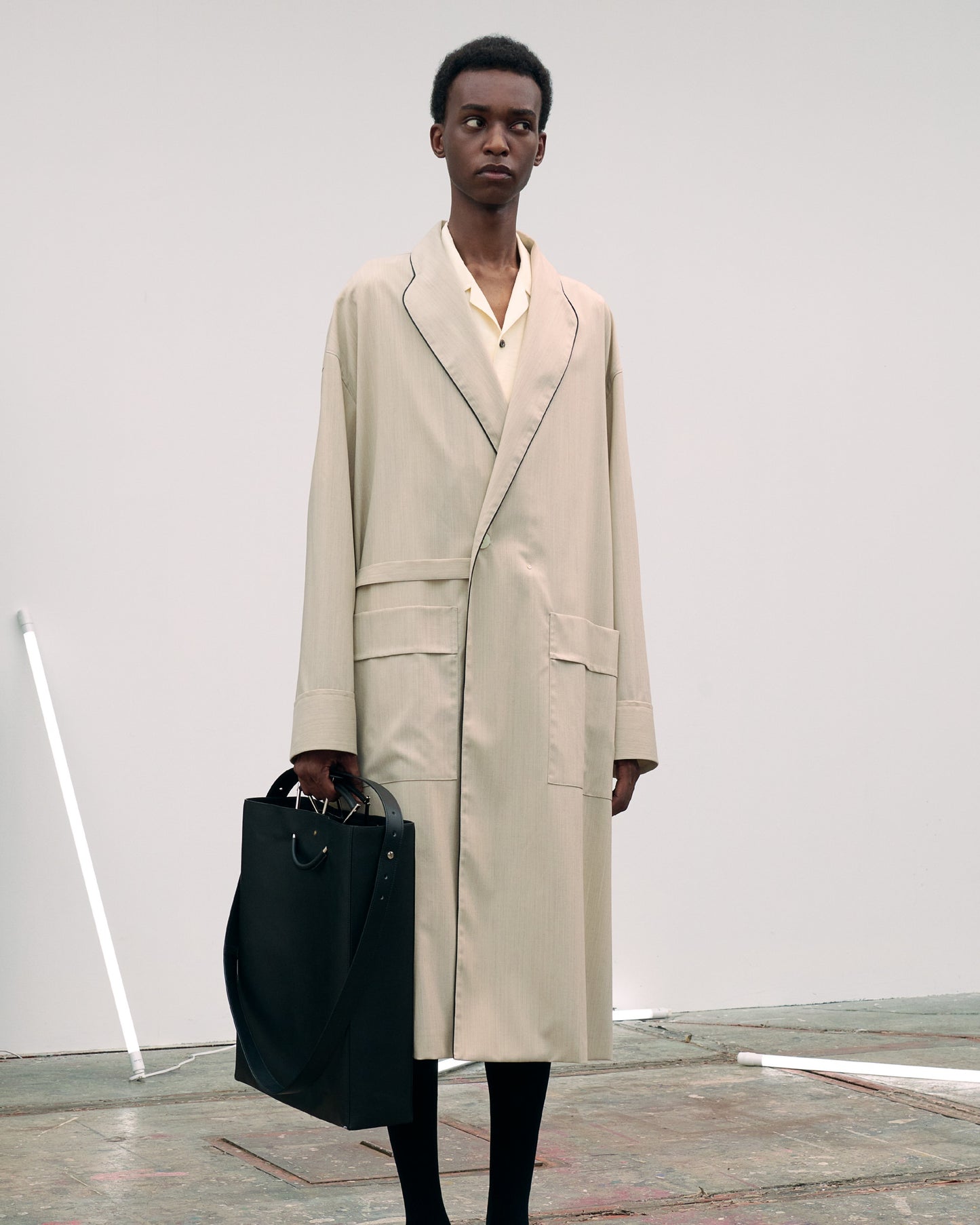 SHAWL COLLAR GOWN COAT
