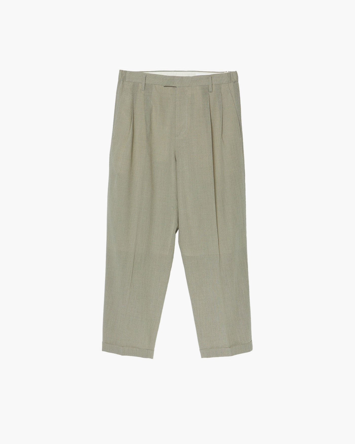 TWO TUCKS TAPERED TROUSERS