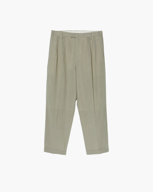 TWO TUCKS TAPERED TROUSERS