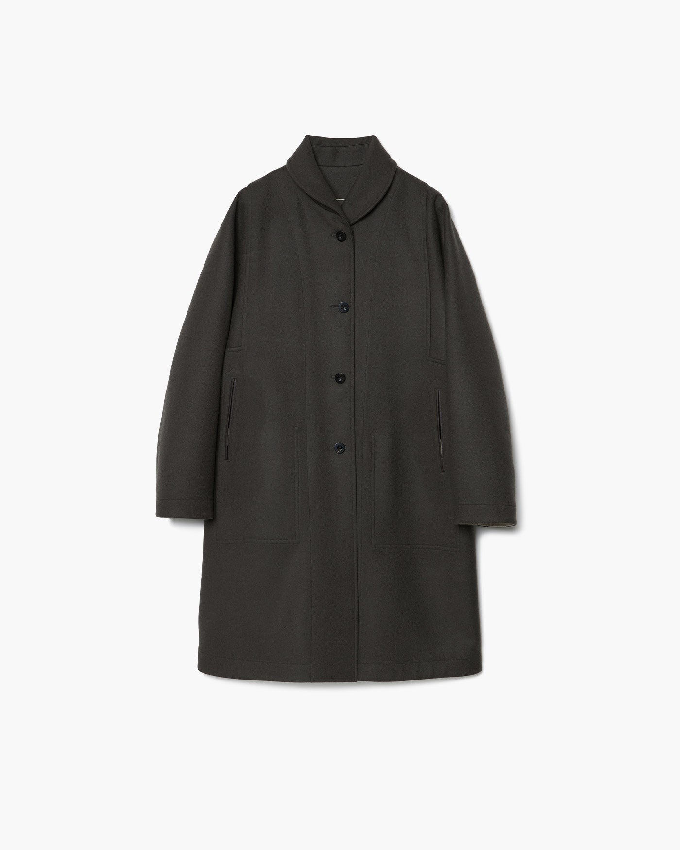 REVERSIBLE SHAWL COLLAR COAT