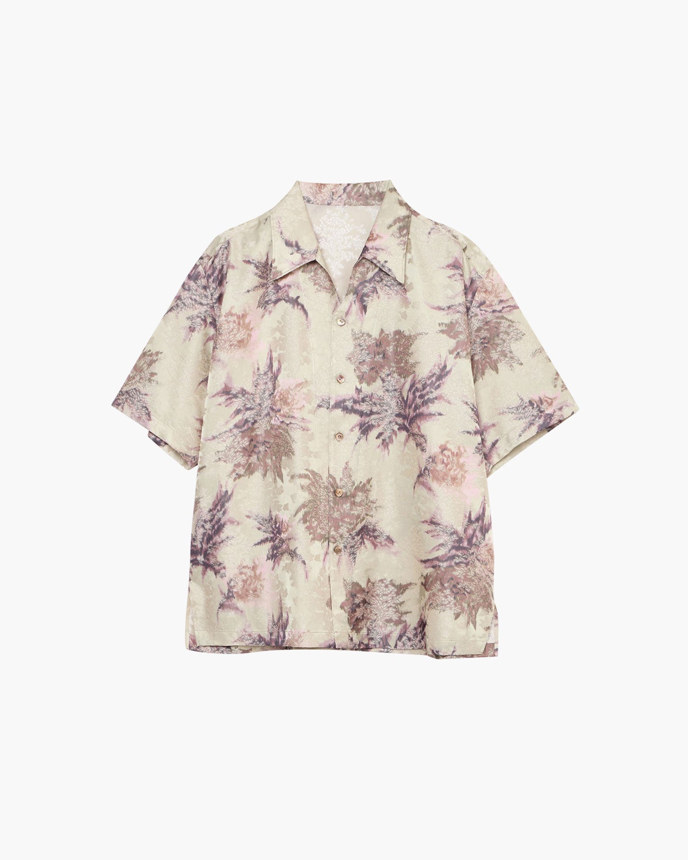 OPEN COLLAR SHORT-SLEEVED SHIRT