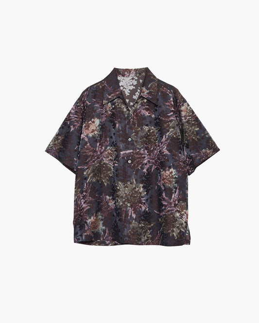 OPEN COLLAR SHORT-SLEEVED SHIRT