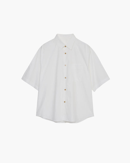 EXTENDED YOKE HALF-SLEEVED SHIRT