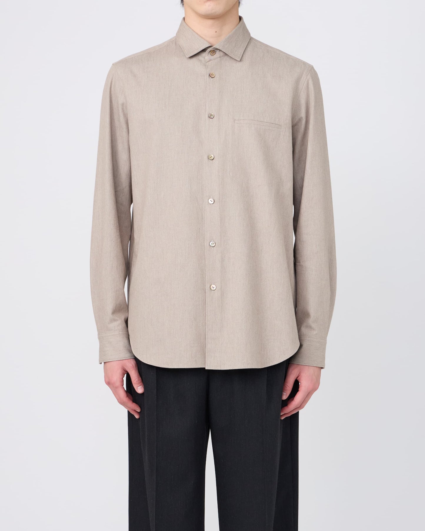 SPREAD COLLAR REGULAR-FIT SHIRT