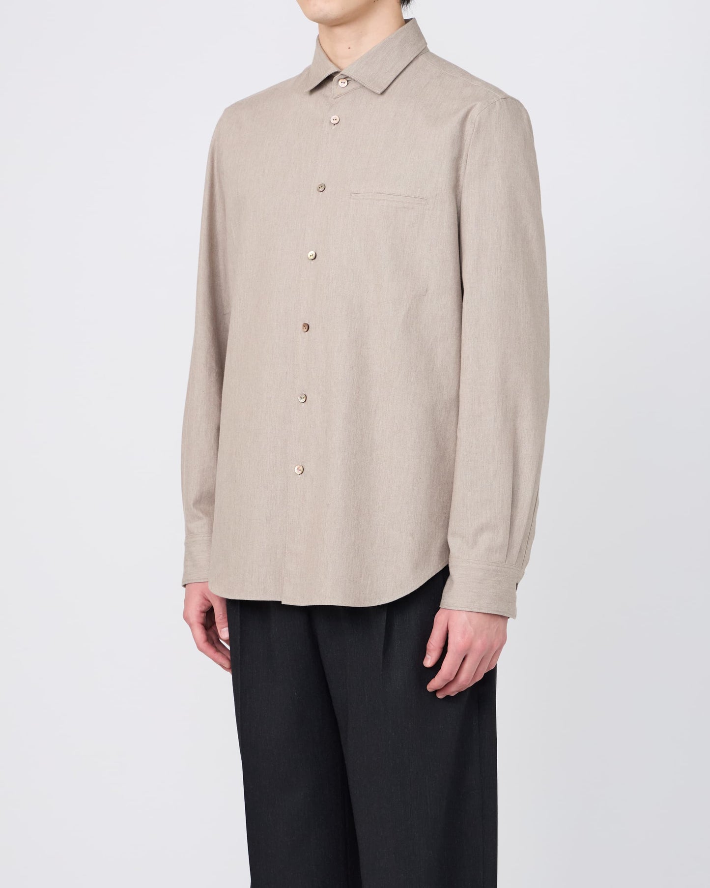SPREAD COLLAR REGULAR-FIT SHIRT