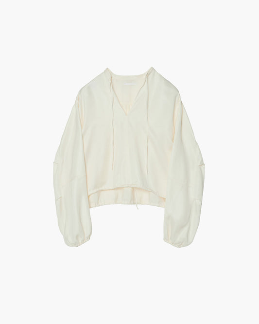 SLIT-NECK BLOUSE