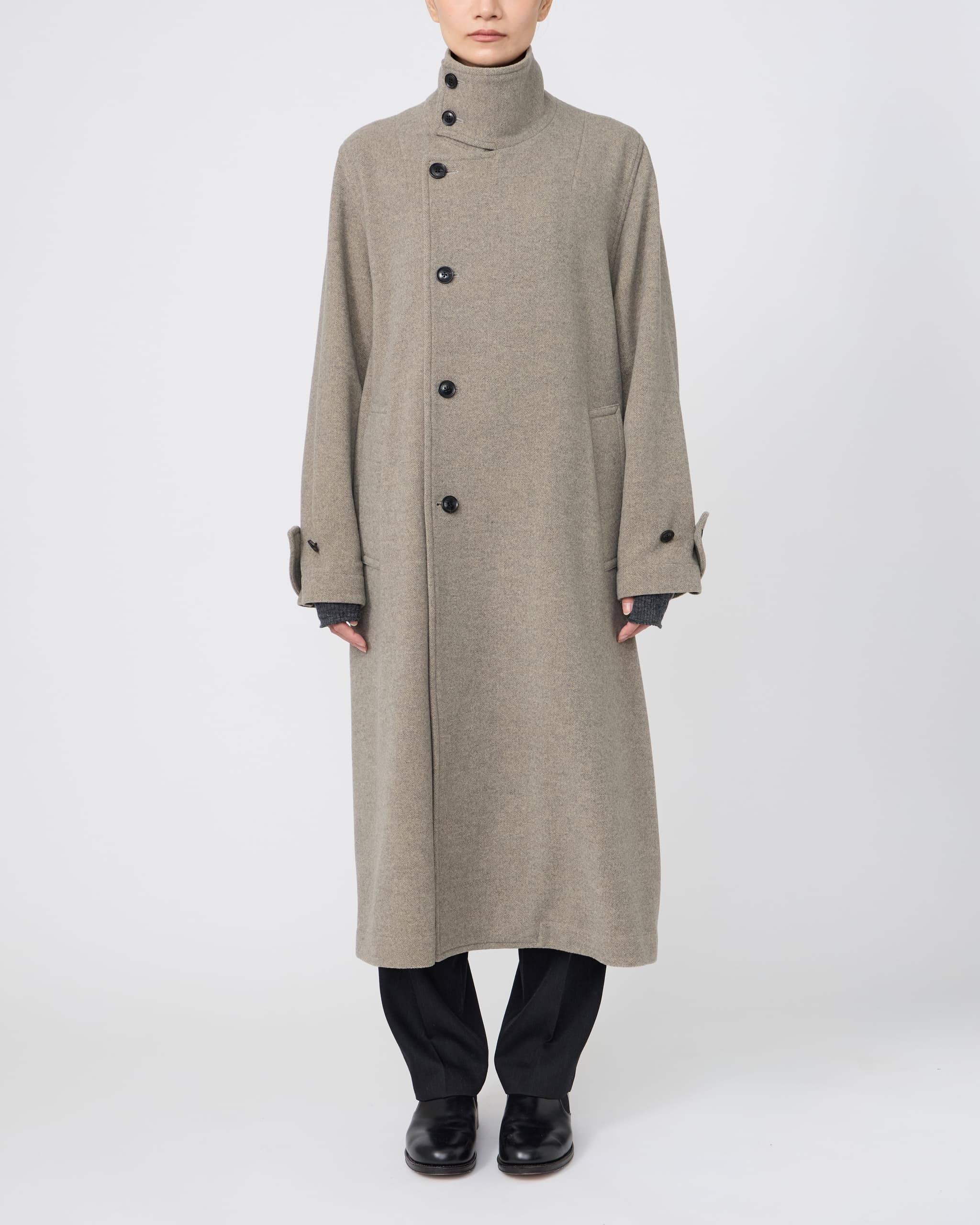 STAND-COLLAR COAT – IRENISA