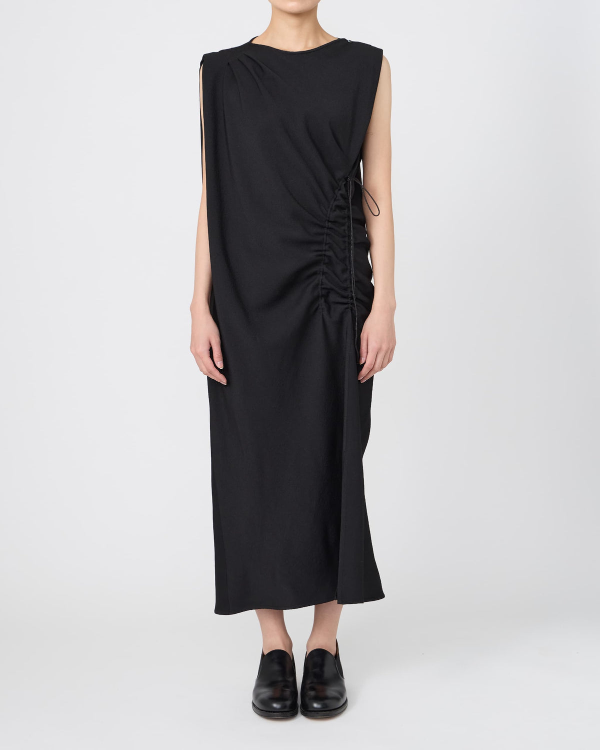 DRAPED GATHERED DRESS