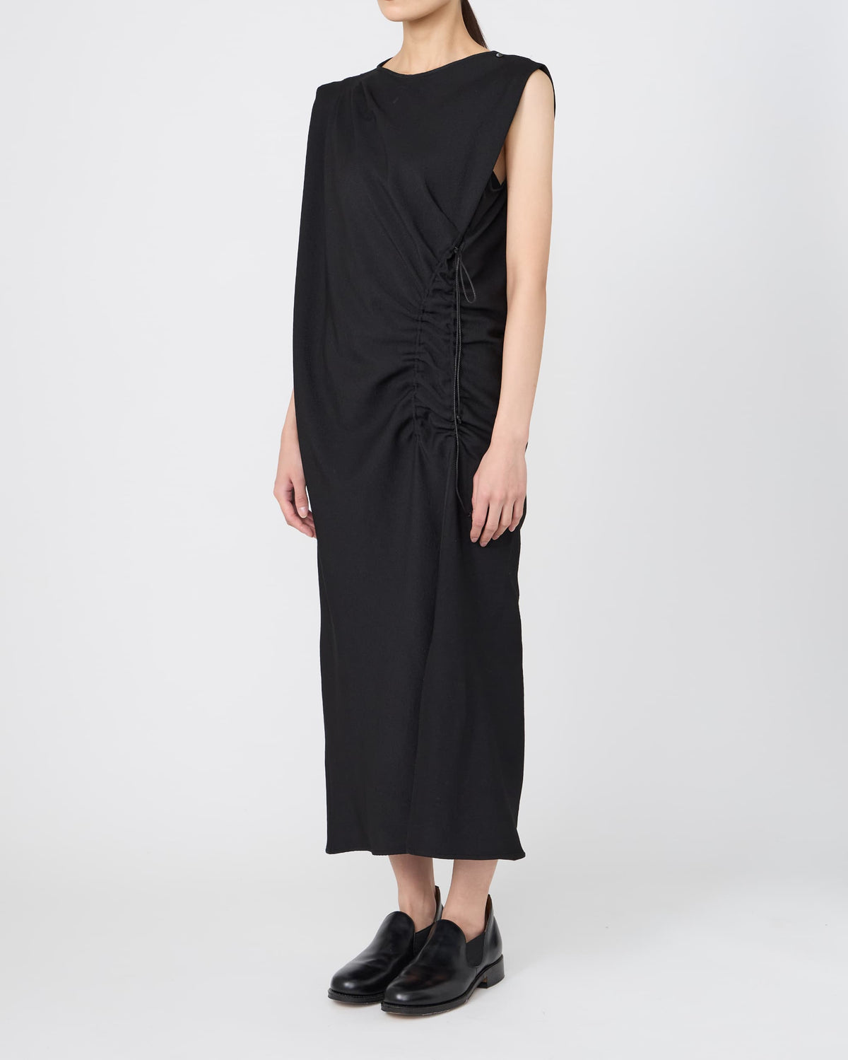 DRAPED GATHERED DRESS