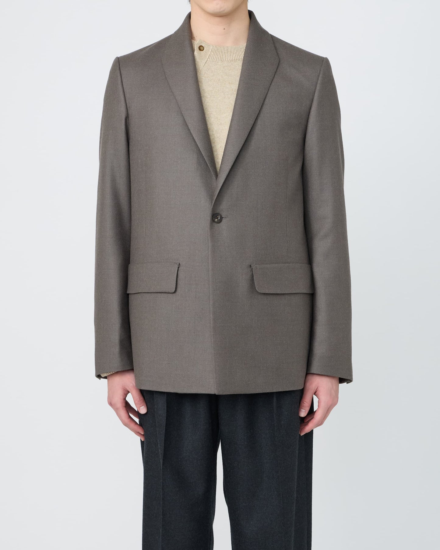 MODIFIED SHAWL-COLLAR JACKET
