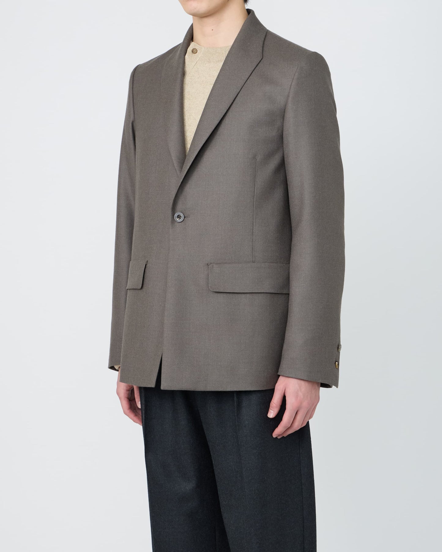 MODIFIED SHAWL-COLLAR JACKET