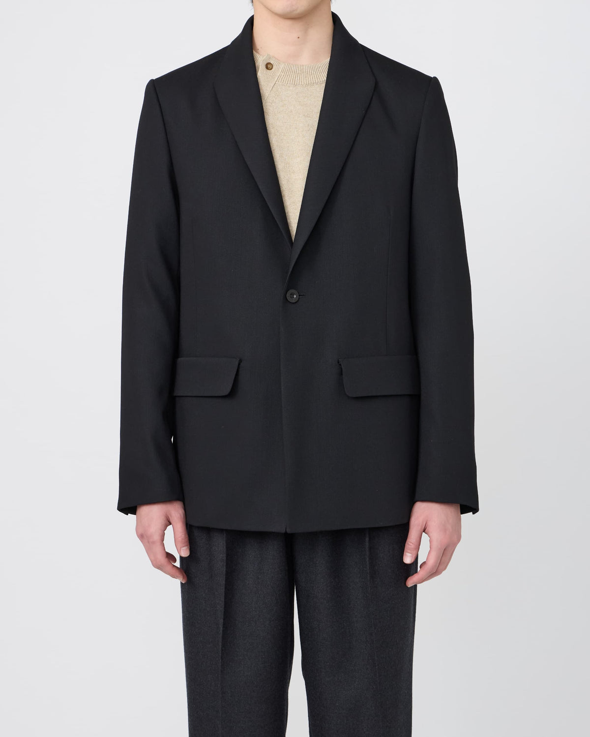 MODIFIED SHAWL-COLLAR JACKET