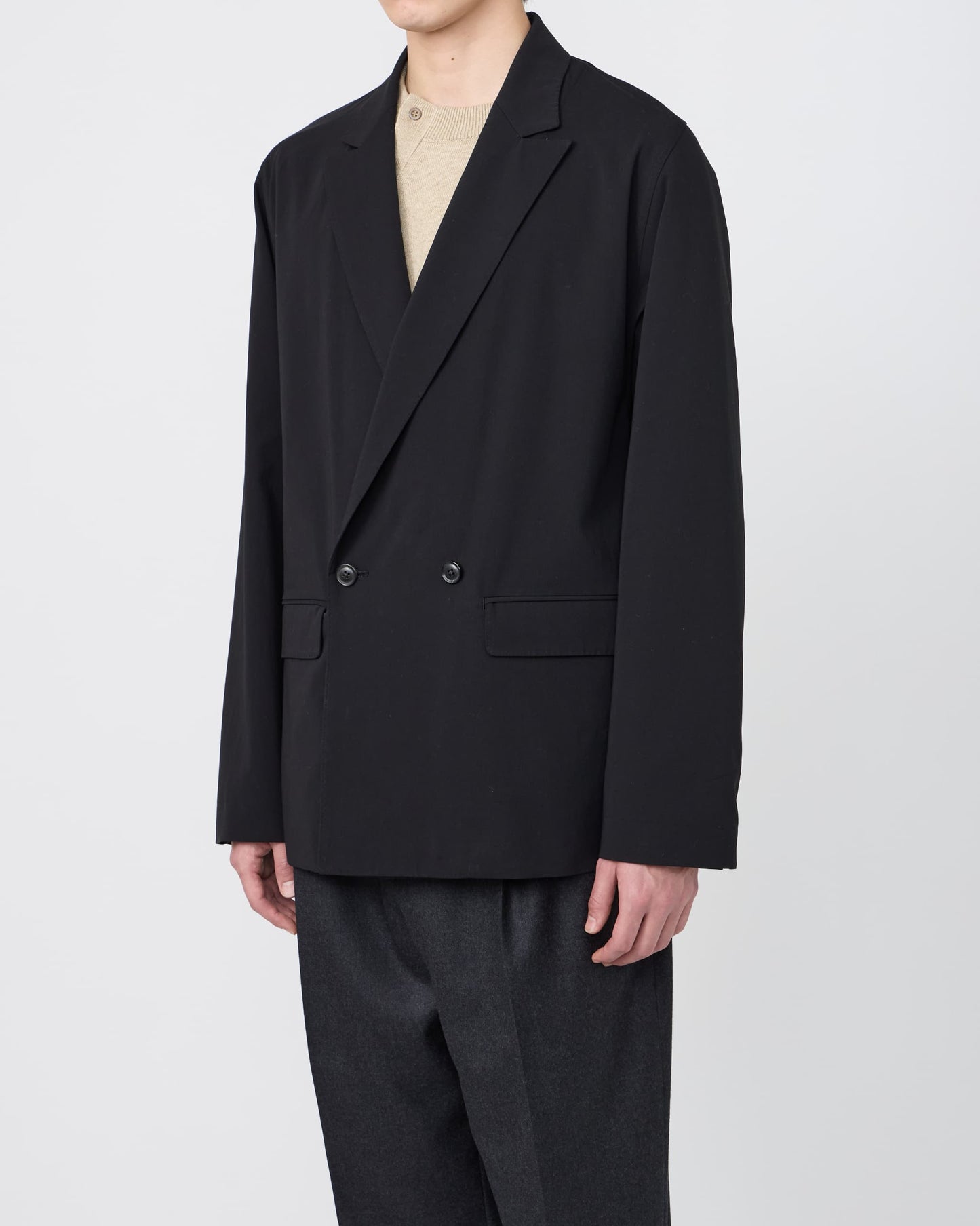 DOUBLE-BREASTED RELAX SHOULDER JACKET