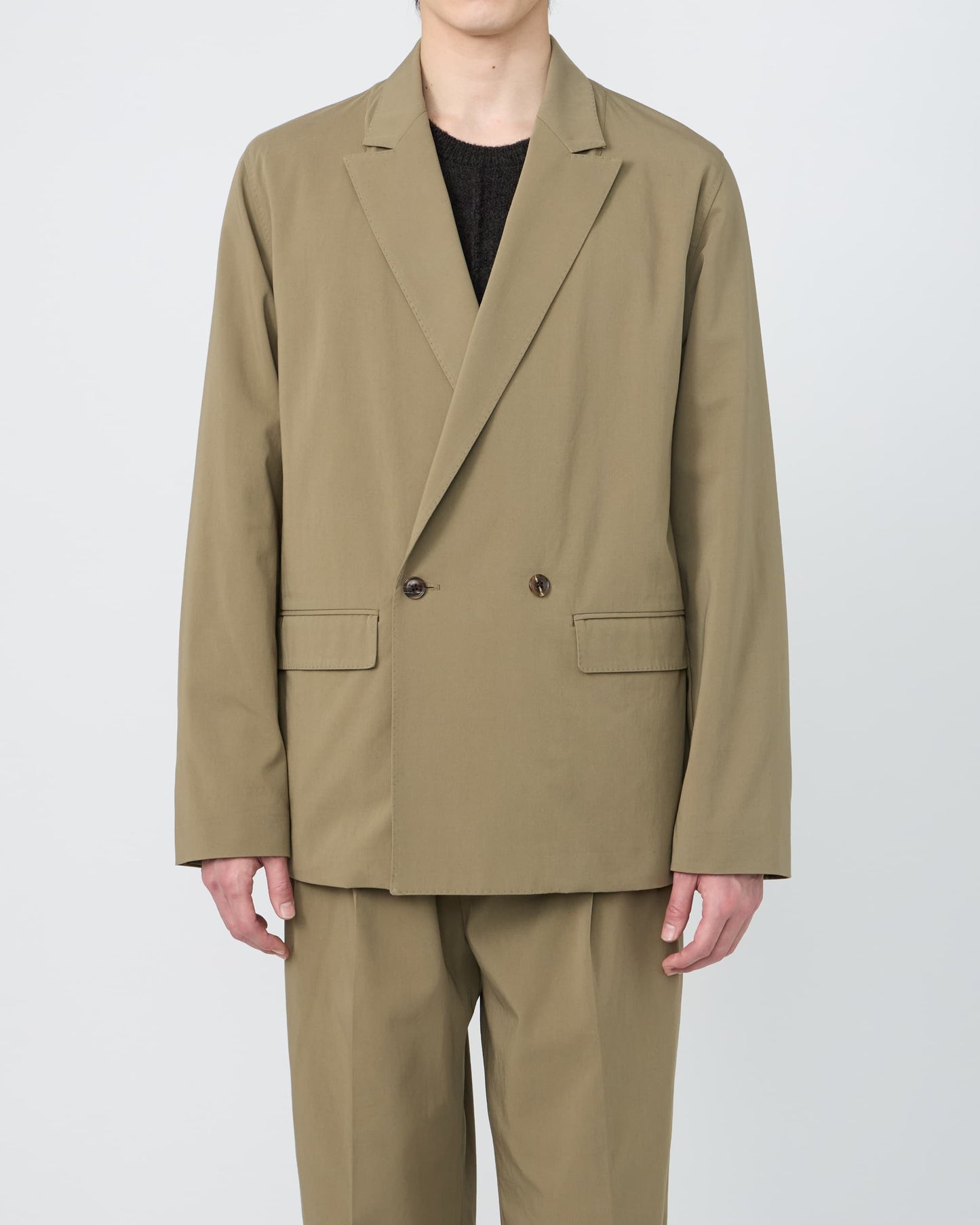 DOUBLE-BREASTED RELAX SHOULDER JACKET