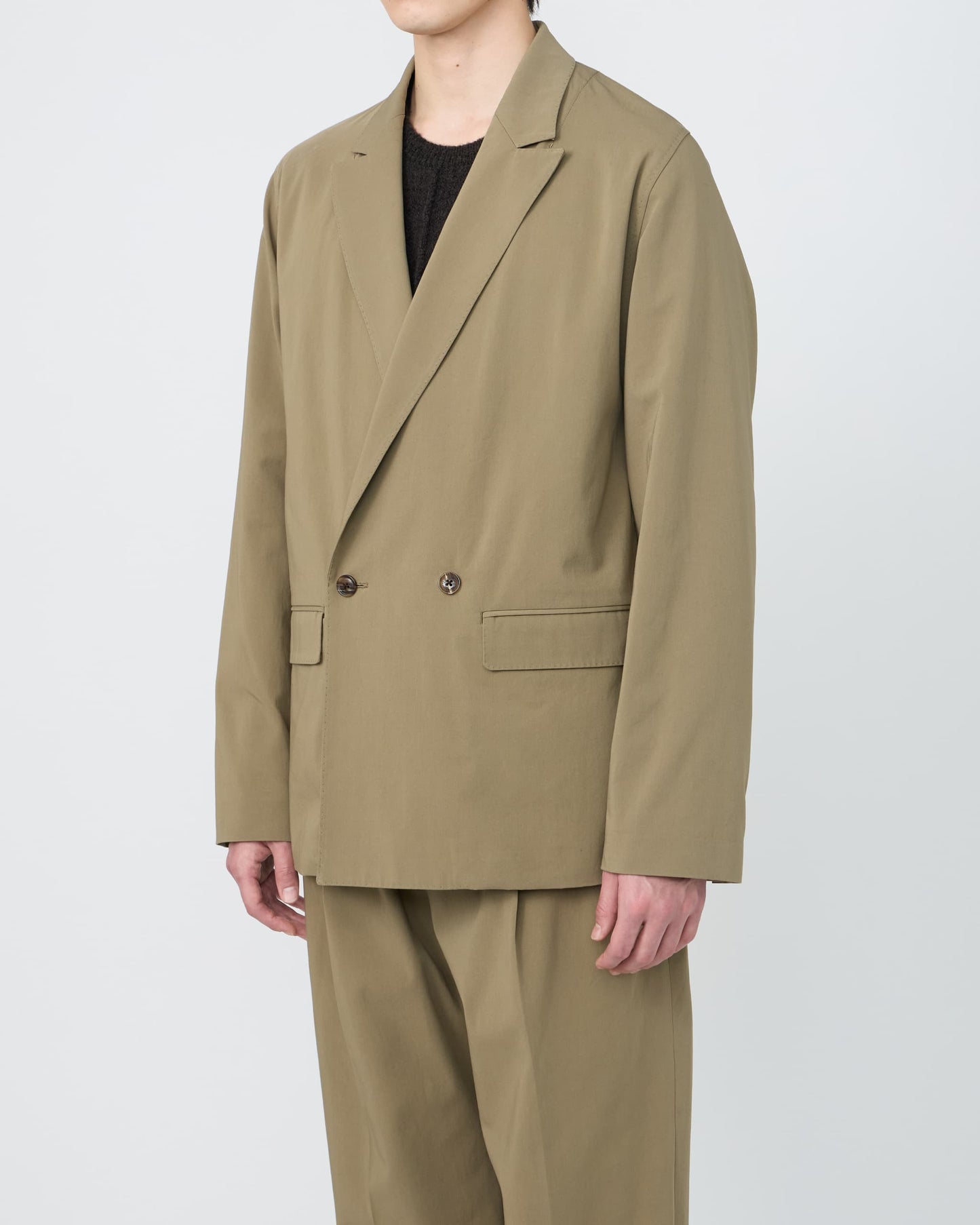 DOUBLE-BREASTED RELAX SHOULDER JACKET