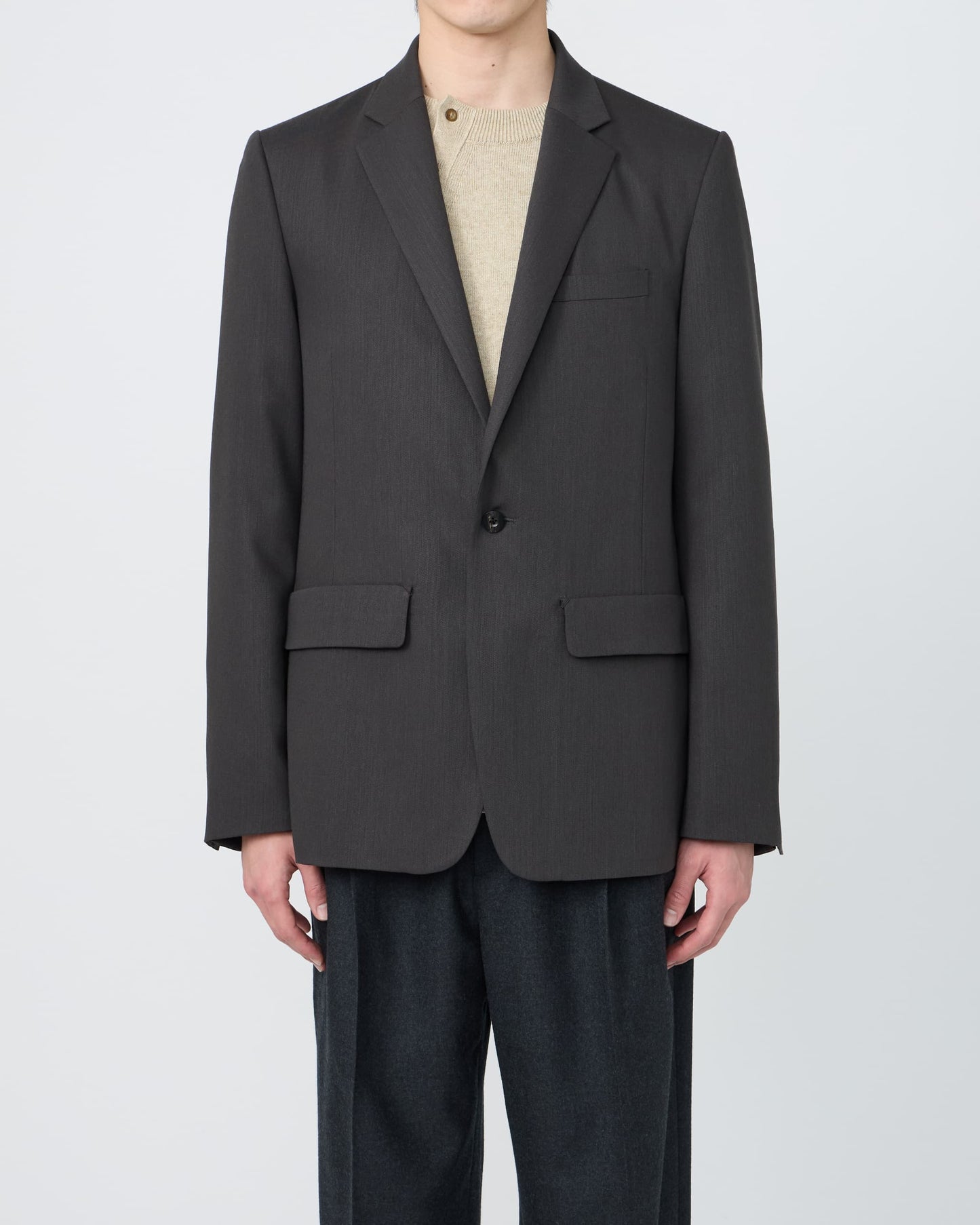 NOTCHED LAPEL SINGLE-BREASTED JACKET