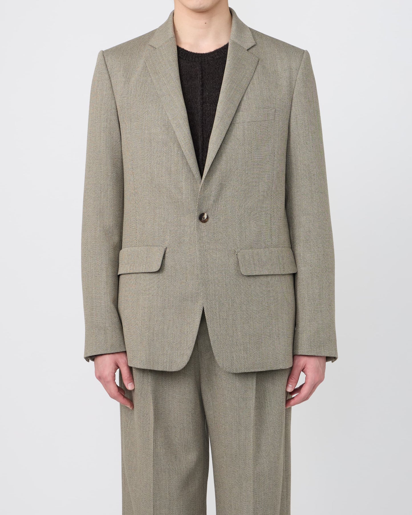 NOTCHED LAPEL SINGLE-BREASTED JACKET