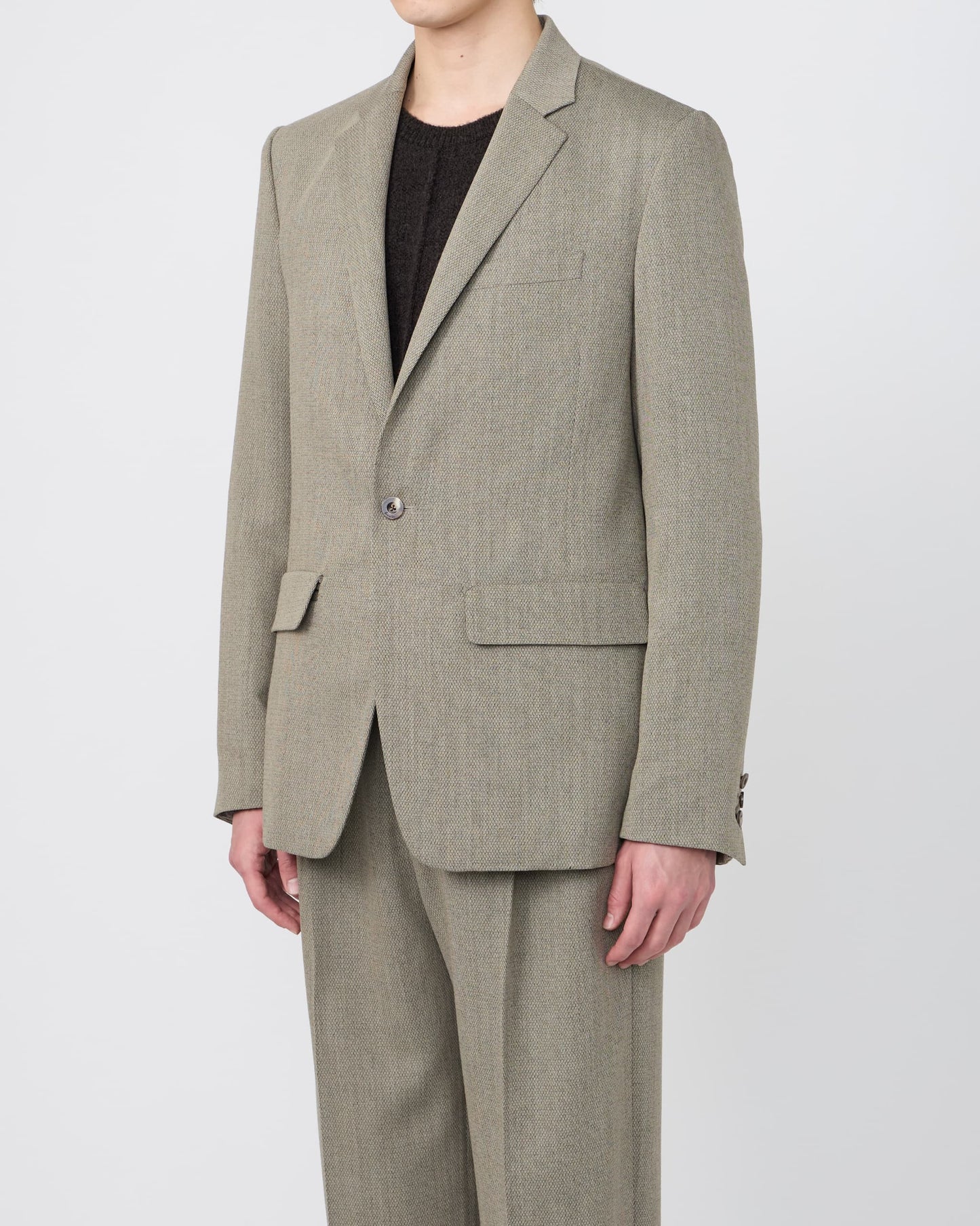 NOTCHED LAPEL SINGLE-BREASTED JACKET