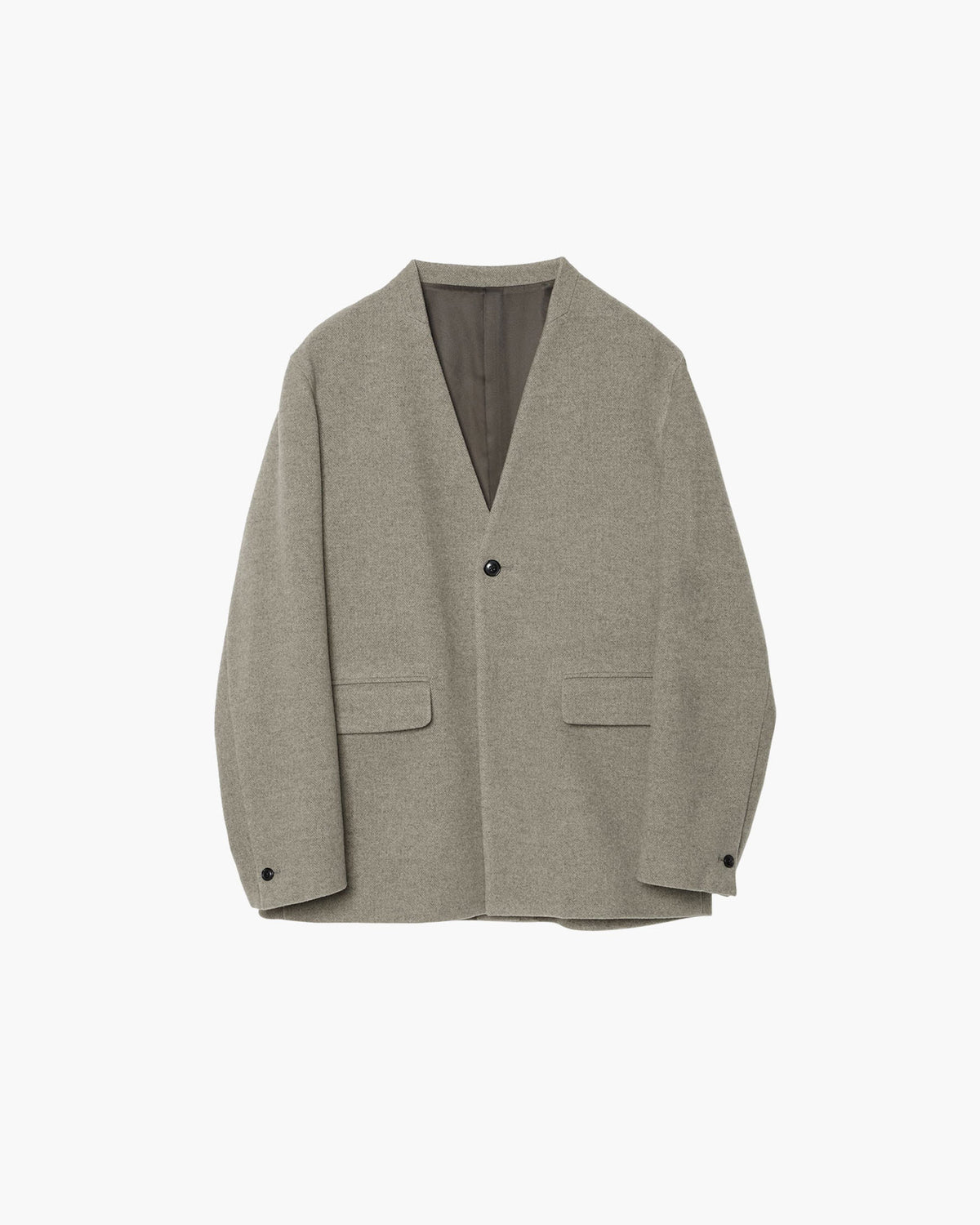 NO-COLLAR JACKET