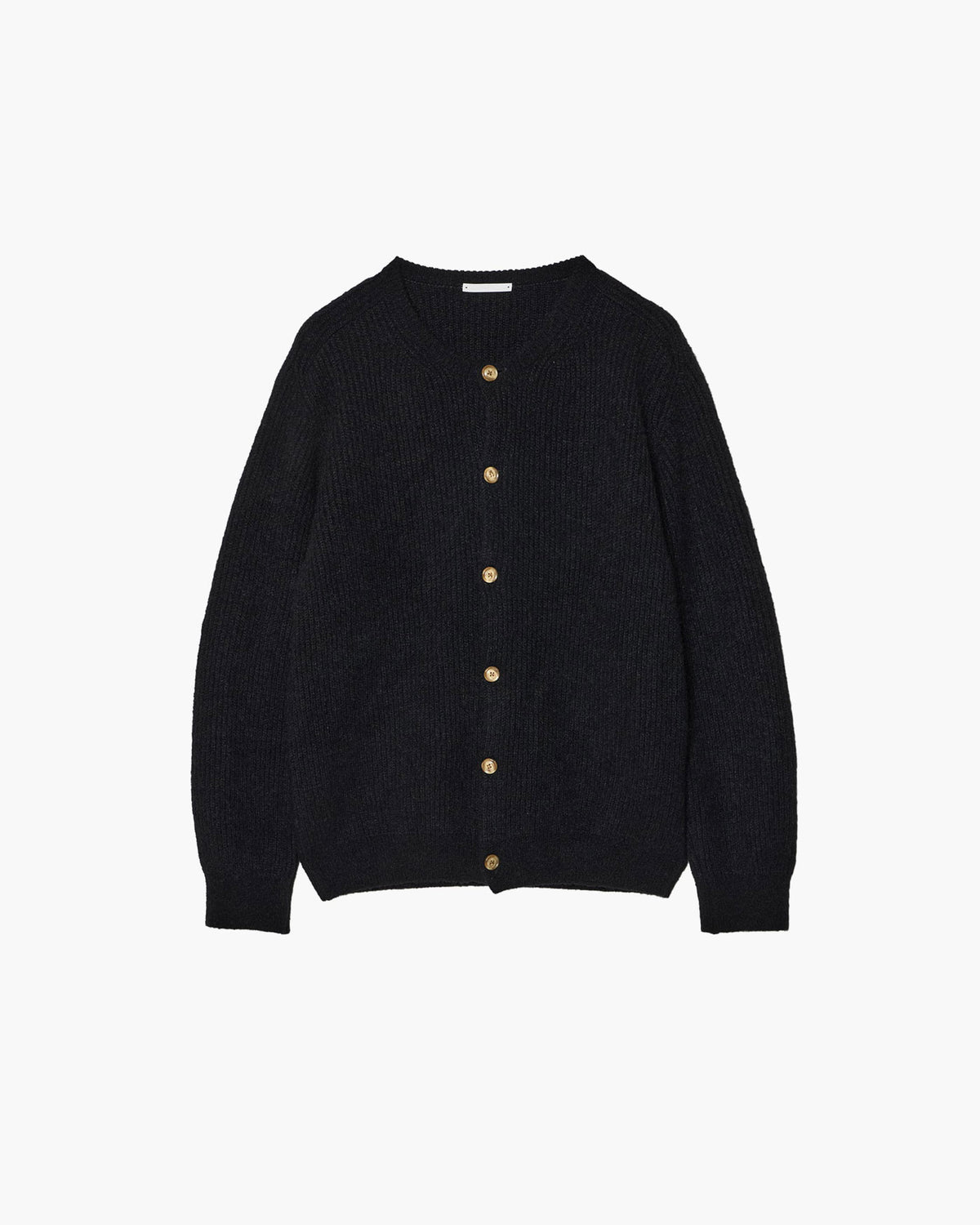 CREW-NECK KNIT CARDIGAN