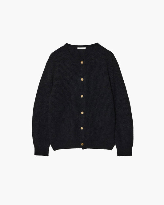 CREW-NECK KNIT CARDIGAN