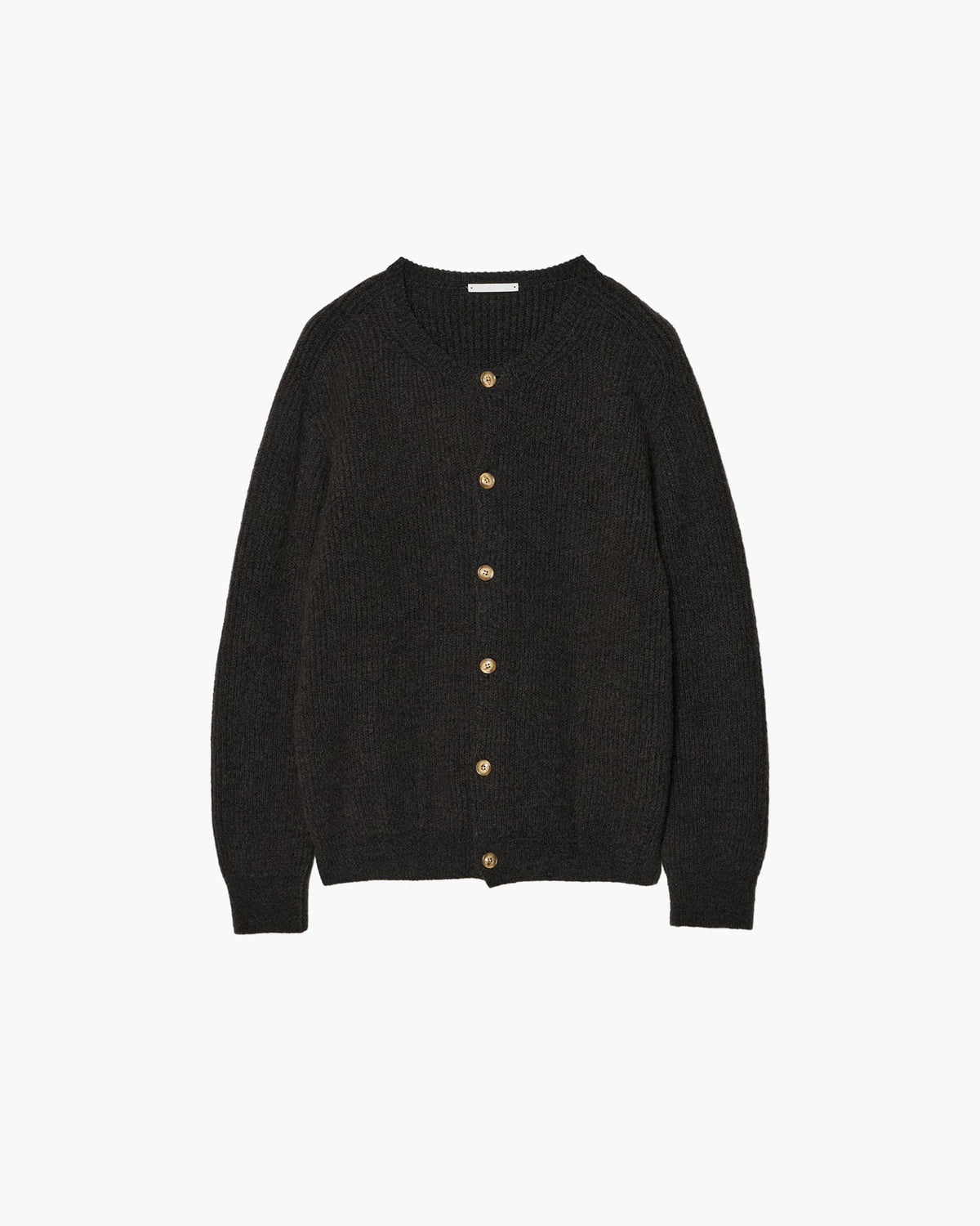 CREW-NECK KNIT CARDIGAN