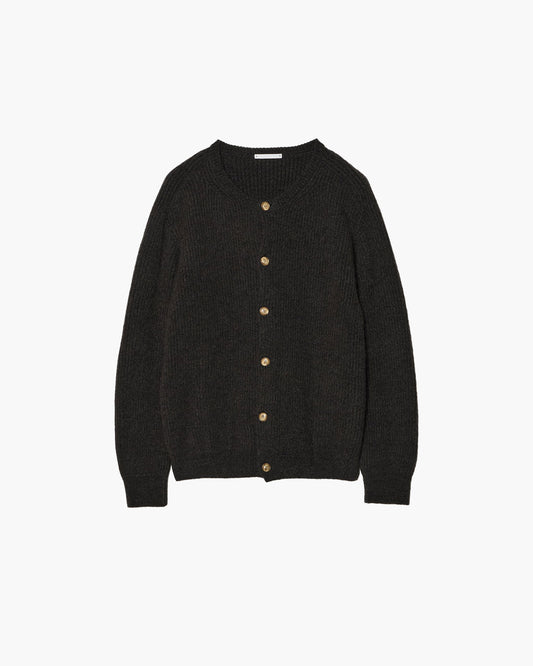 CREW-NECK KNIT CARDIGAN
