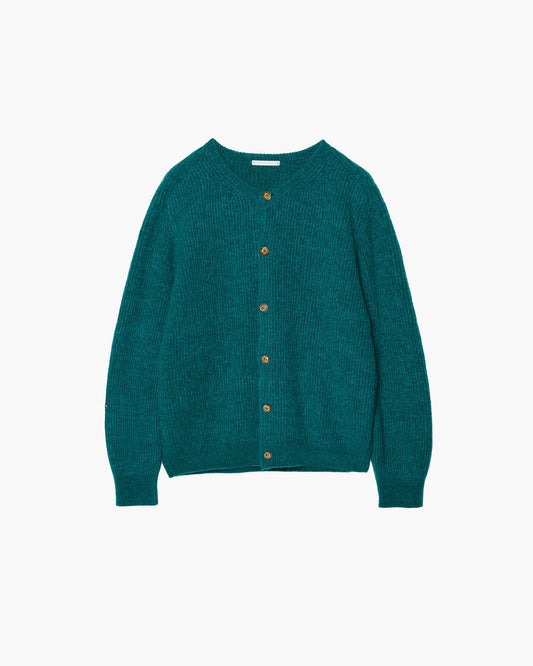 CREW-NECK KNIT CARDIGAN