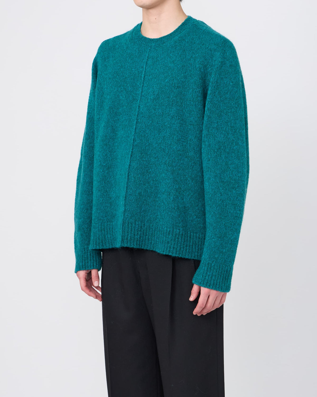 CREW-NECK KNIT CARDIGAN