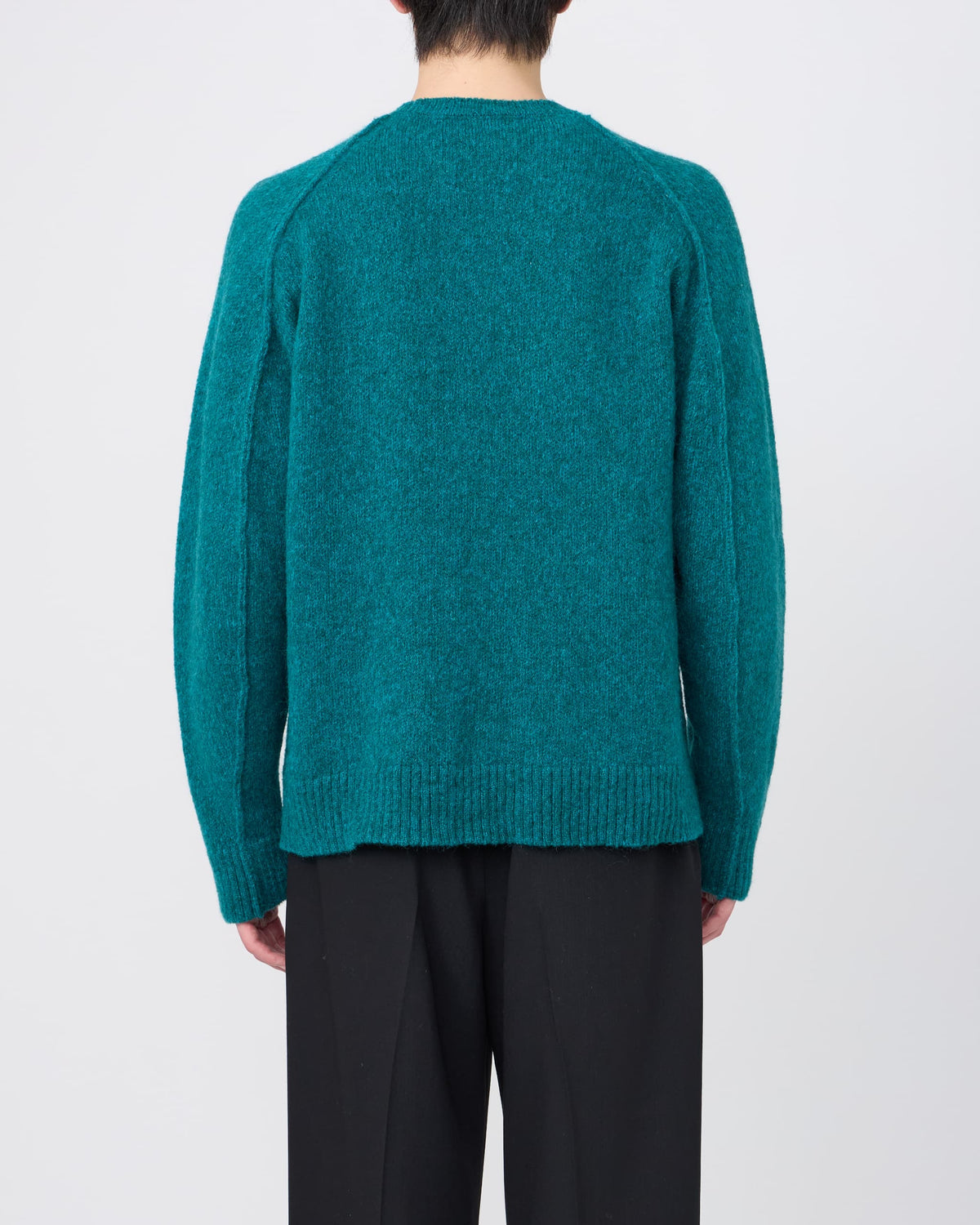 CREW-NECK KNIT CARDIGAN