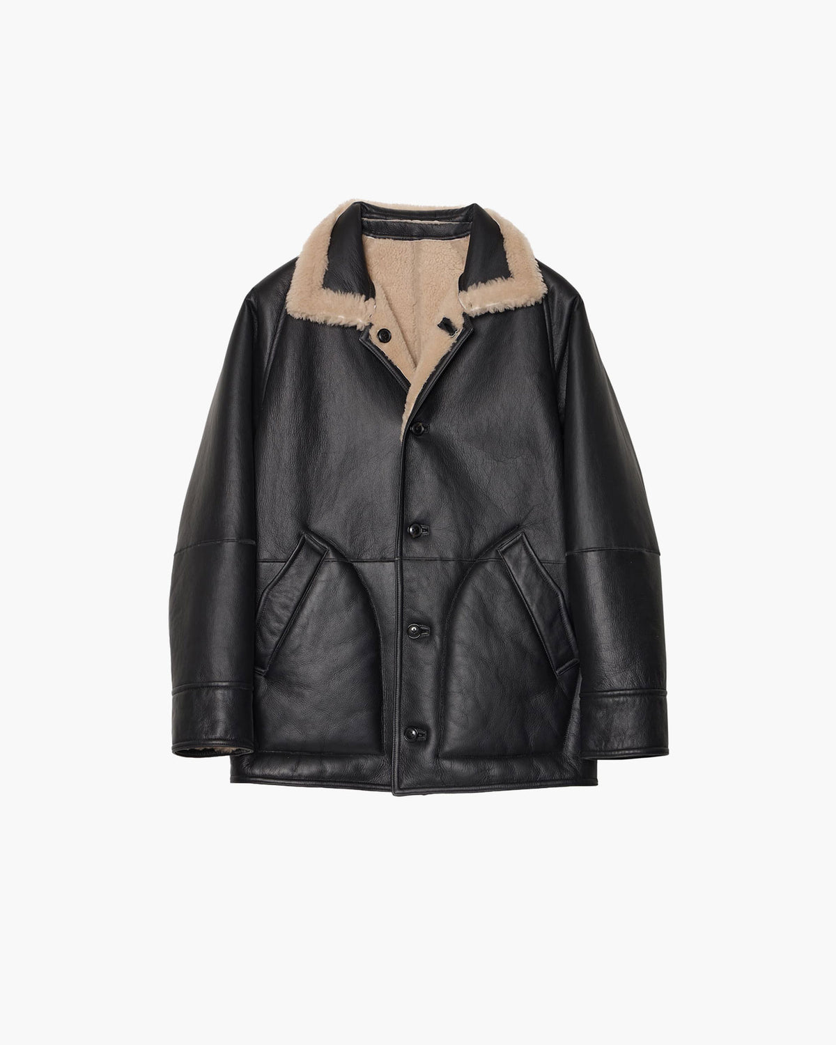 REVERSIBLE MOUTON BLOUSON / WOMENS