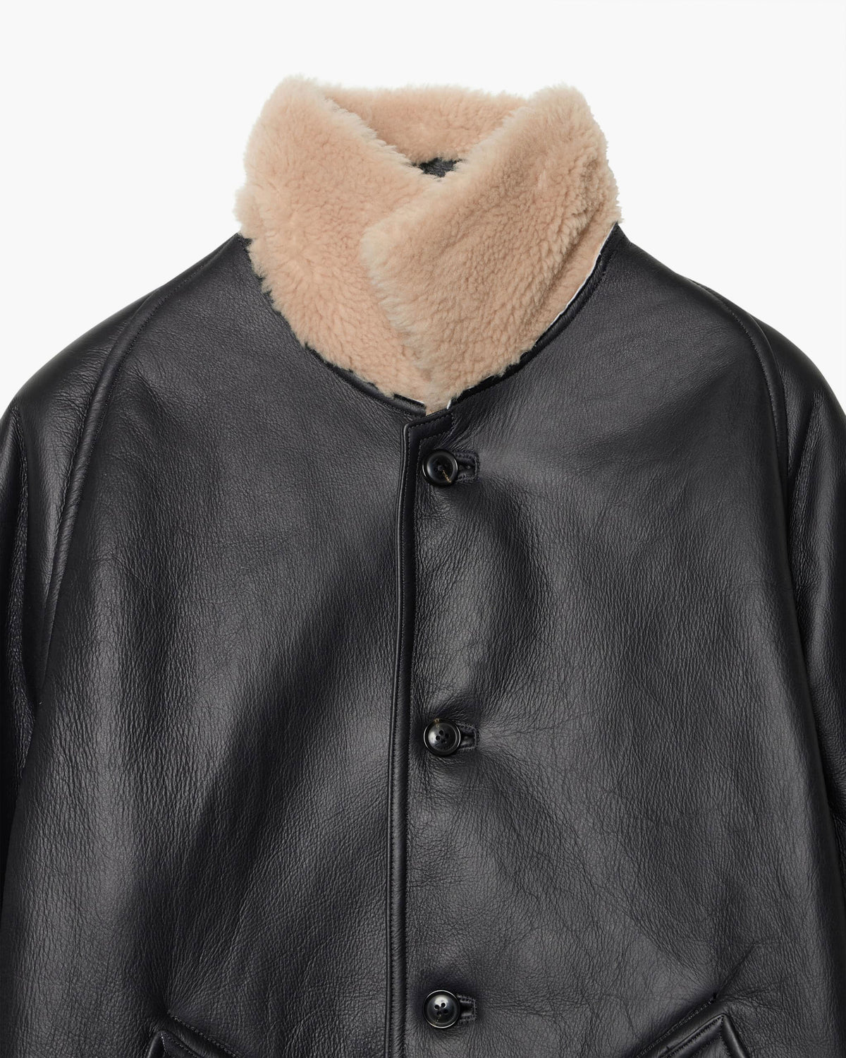 REVERSIBLE MOUTON BLOUSON / WOMENS
